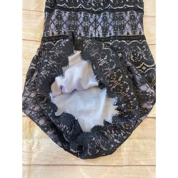 Cache Women's Black Beaded Embellished Cocktail Mini Dress - 8 - Picture 12 of 12